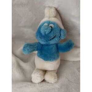 Vintage 1980 Peyo Wallace Berrie & Co. Small Smurf Plush